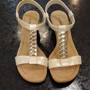 Alfani Cream Sandals with Braided Detail